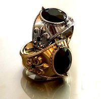 Fler de lis ring - 2 sizes same price | 3D