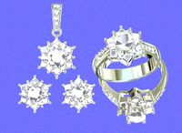 rings earrings pendand | 3D
