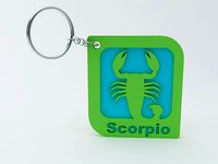 Scorpio Zodiac Keychain Model | 3D
