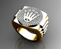 Crown Diamond Ring | 3D