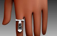 Necktie Ring | 3D
