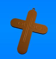 Cross with Georgian inscription | 3D