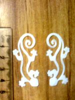 earrings Lizards | 3D