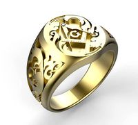 Gents Freemasons Ring | 3D
