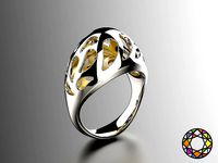 Easter eggs collection ring sets 6-7 hollow 0140 | 3D