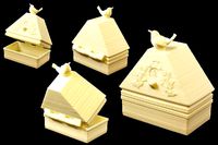 Bluebird of Happiness Antique Ring Box | 3D