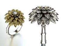 Dahlia fashion ring 0004 | 3D