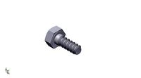 Hex Head Metric 6x15mm | 3D