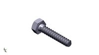 Hex Head Metric 6x30mm | 3D