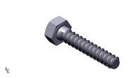 Hex Head Metric 8 x40mm | 3D