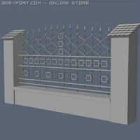 Fence for exterior visualization 3D Model