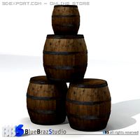 Barrels 3D Model