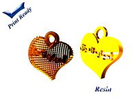 Necklace with arabic text - iraqi lovers - 2 Necklace shapes  | 3D