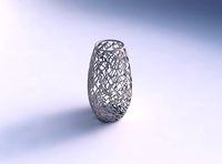 Spacious vase with twisted entangled lattice | 3D