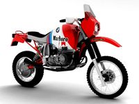 BMW GS980R Dakar 1985 3D Model