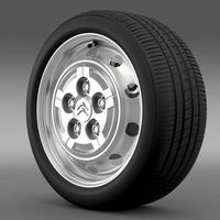 Citroen Jumper Van wheel 3D Model