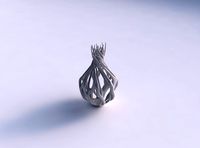 Vase wide mid wth twisted branches long top | 3D