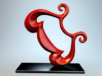 Abstract Figure m04 P | 3D