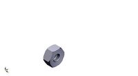 Hex Nut Metric 6mm | 3D