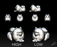 Cute Dog Pomeranian for 3D Print STL | 3D