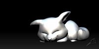 Cute Sleepy Fox STL | 3D