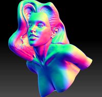 Seductive Woman Bust 3d print model | 3D