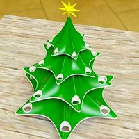 Stylish christmas tree | 3D