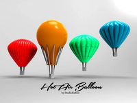 Printable Hot Air Balloons | 3D
