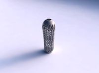 Vase twisted wider on top with smooth cuts and extruded top widened top | 3D