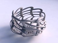 Bowl widening with interlacing lattice wide middle | 3D