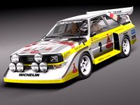 Audi Sport Quattro S1 E2 3D Model