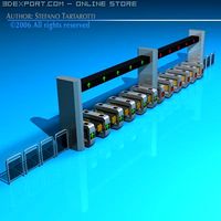 Subway gates 3D Model