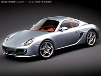 Porsche Cayman S 2010 3D Model