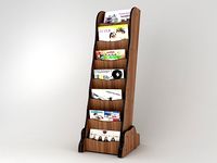 Magazines Display Rack 3D Model