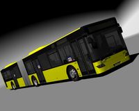 Design Bus Articuled 3D Model