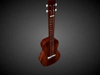 Low-Poly Ukulele ( Easy to edit)