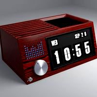 Flip clock retro (with speaker)