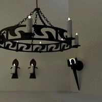 Middle Age Candle Holders