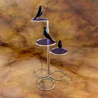 Chome & Glass Display Stand