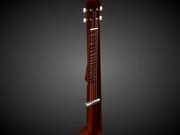 Low-Poly Ukulele ( Easy to edit)