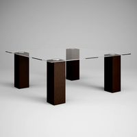 CGAxis Glass Table 24 3D Model