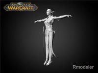 Night Elf Luna 3D Model