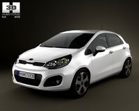 Kia Rio 5door 2012 3D Model