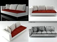 Feng Large 1-Arm Settee Right