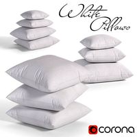 White pillows 03  3 sets 10 different Pillows