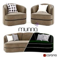 Munna Josephine armchair and Sofa