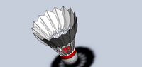 Shuttlecock of badminton
