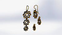 Gold earrings