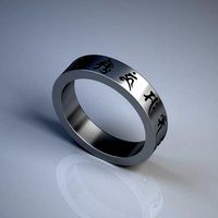 Sanskrit Ring 3D print model | 3D