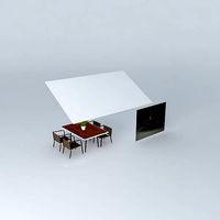 table and chair aluminium and fiber